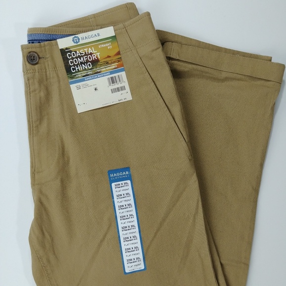 haggar men's stretch chino pant
